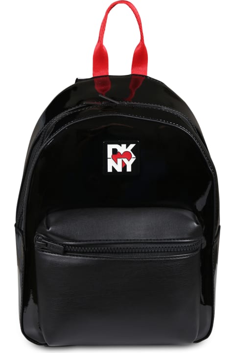 DKNY إكسسورات وهدايا لـ بنات DKNY Black Backpack For Girl With Logo