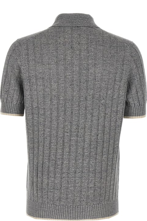 Quiet Luxury for Men Brunello Cucinelli Ribbed Polo Shirt