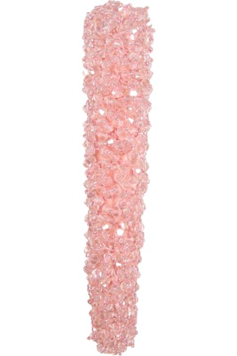 Pink Headband For Girl With Crystals