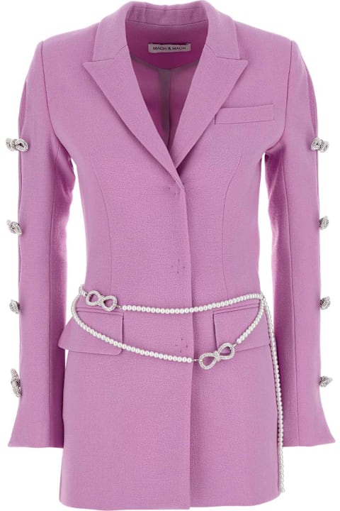 Mach & Mach for Women Mach & Mach Lilac Wool Blazer Dress