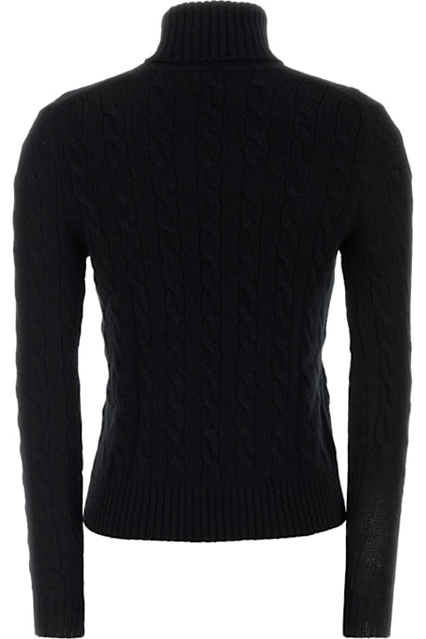 Polo Ralph Lauren Black Wool Blend Sweater