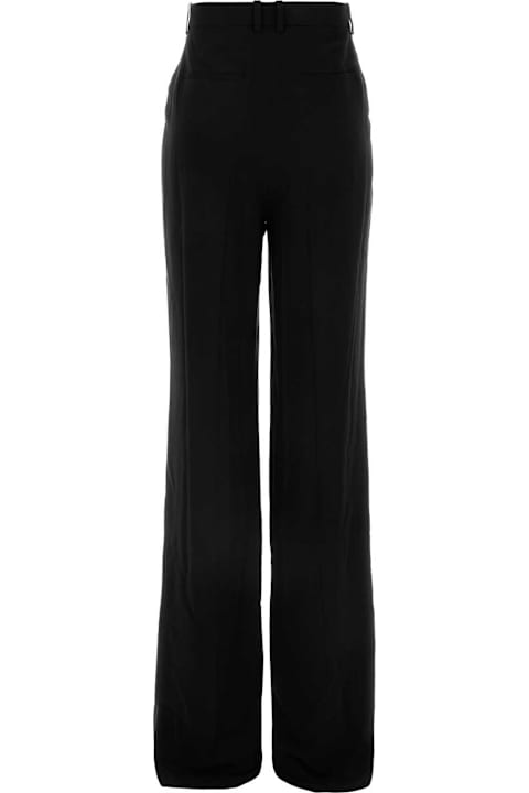 Saint Laurent الملابس لـ السيدات Saint Laurent Black Crepe Pant