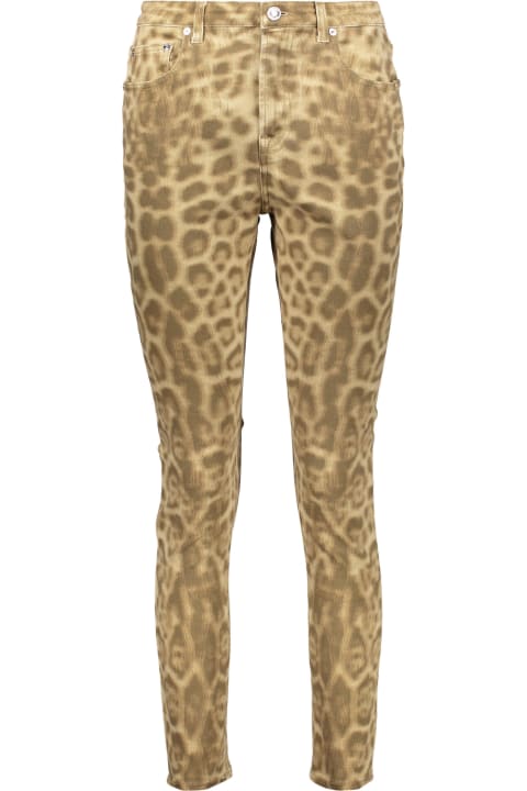 Burberry Pants & Shorts for Women Burberry Leopard Print Skinny Jeans