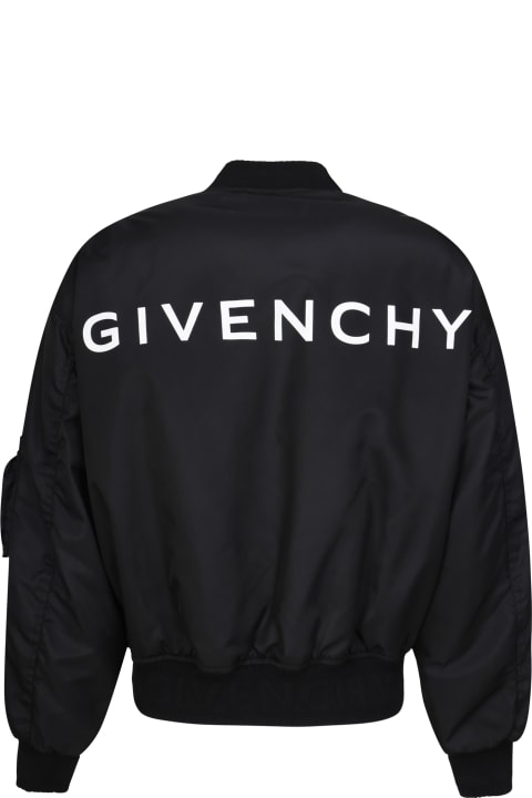 Givenchy for Women Givenchy Black Givenchy Bomber Jacket With Pocket Detail