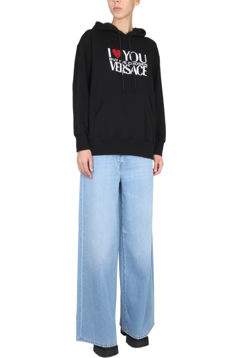 Versace Clothing for Women Versace Sweatshirt With I Love You Logo