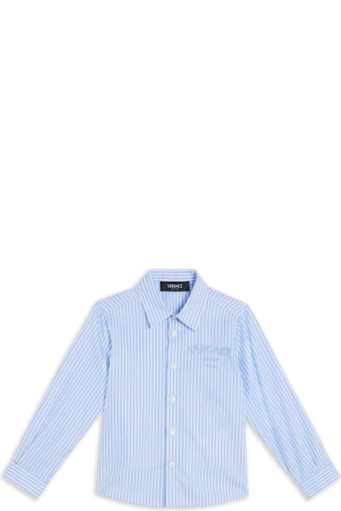 Versace Shirts for Boys Versace Light Blue Shirt Boy