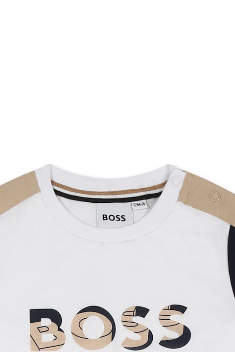 Hugo Boss Bodysuits & Sets for Baby Boys Hugo Boss Multicolor Suit For Baby Boy With Logo