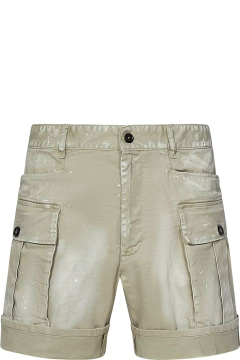 Pants for Men Dsquared2 Light Spots Marine Shorts