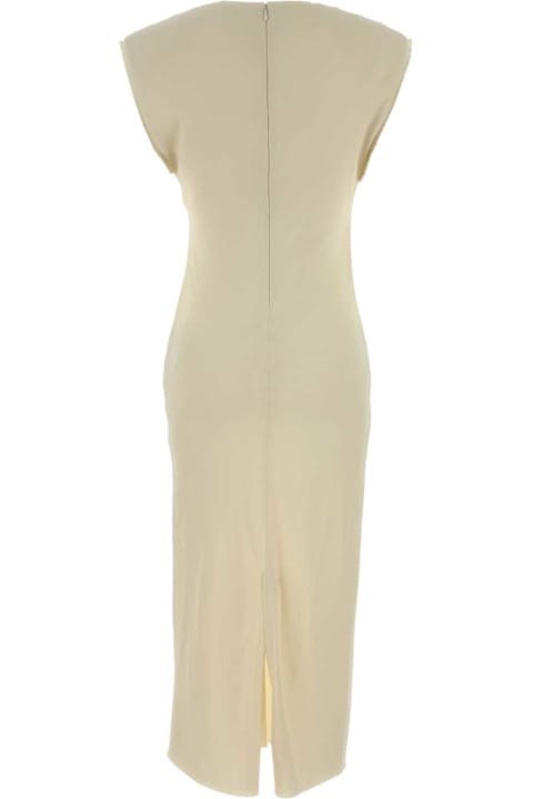 Ami Alexandre Mattiussi for Kids Ami Alexandre Mattiussi Cream Stretch Viscose Dress