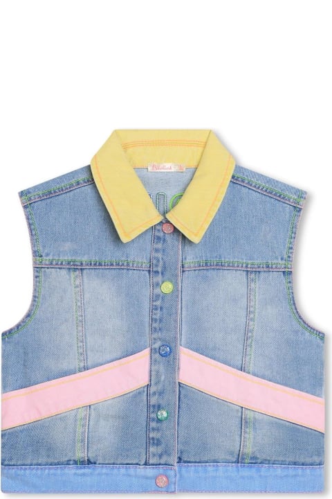 Billieblush Coats & Jackets for Girls Billieblush Gilet In Denim