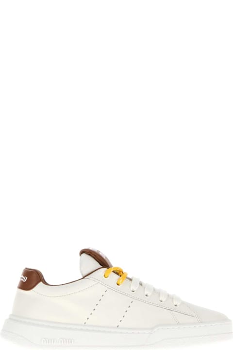 Prada White Mesh Sneakers | italist