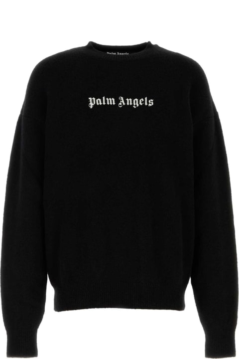 Sweaters for Men Palm Angels Stretch Wool Blend Sweater