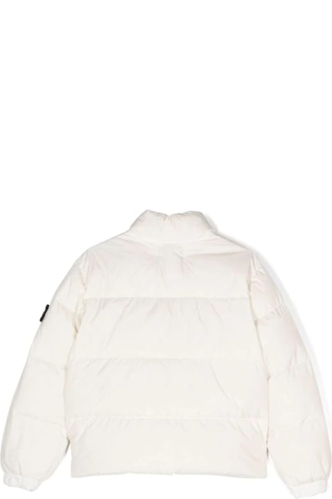 White Dyed Crinkle Reps R-ny Down Jacket