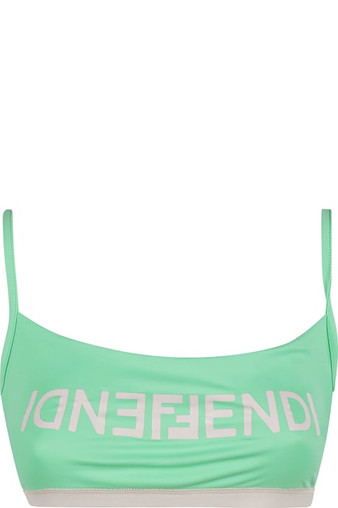 ウィメンズ Fendiのランジェリー＆パジャマ Fendi Logo Print Top