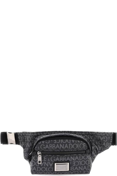 メンズ バッグ Dolce & Gabbana Logo Monogram Belt Bag