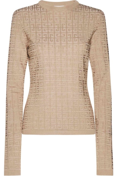 Givenchy Sweaters for Women Givenchy 4g Jacquard Slim-fit Knit Jumper
