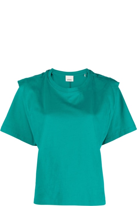 Clothing Sale for Women Isabel Marant Green Cotton T-shirt