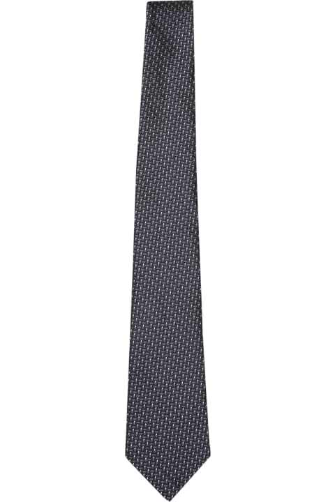 Giorgio Armani Men Giorgio Armani Black Jacquard Tie