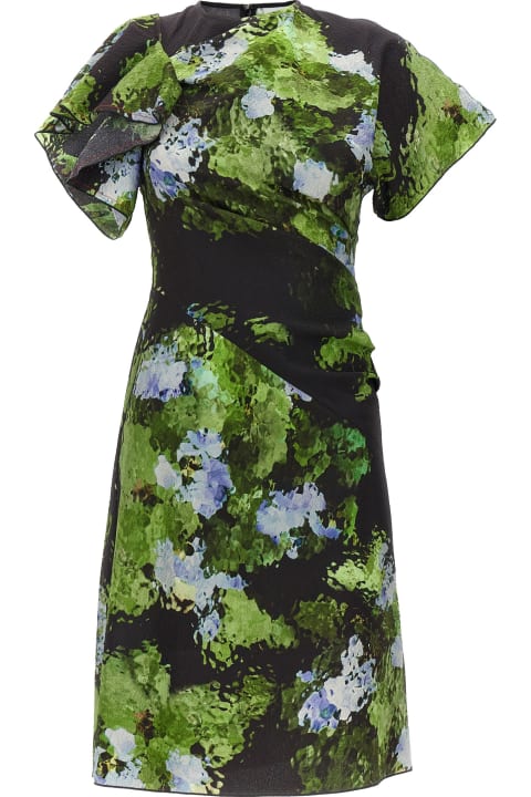 Homeware Victoria Beckham Floral Printed Dress