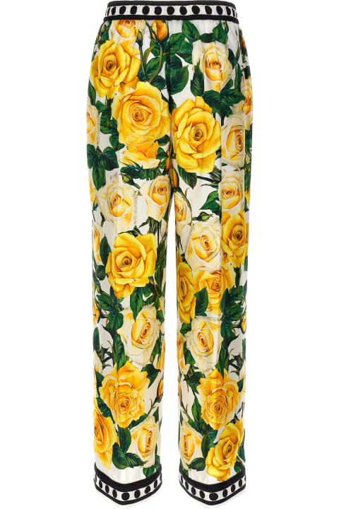 Dolce & Gabbana Pants & Shorts for Women Dolce & Gabbana 'rose Gialle' Trousers
