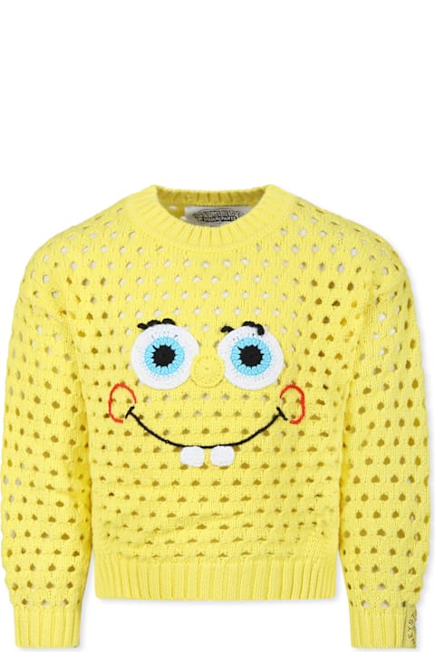 Homeware Stella McCartney Kids Yellow Sweater For Girl With Spongebob
