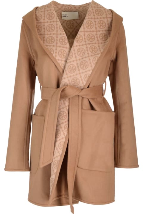 Fashion for Women Tory Burch Hooded Wool Coat