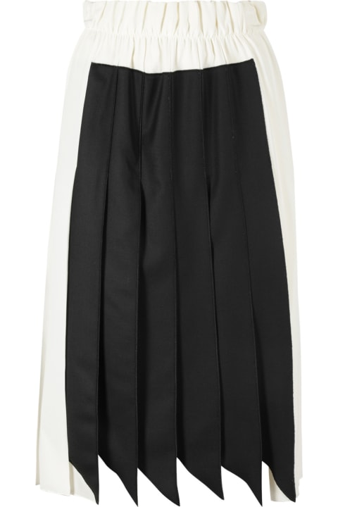 Victoria Beckham Skirts for Women Victoria Beckham Pleated Panel Detail Skirt