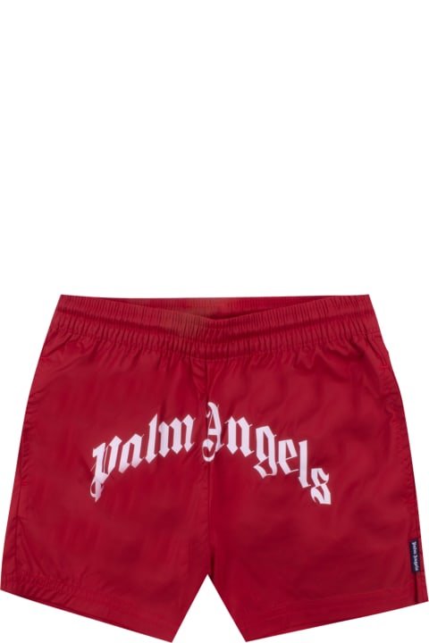 Swimwear for Boys Palm Angels Swim Shorts With Logo