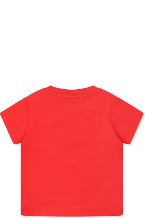 Moschino for Kids Moschino Red T-shirt For Babykids With Teddy Bears