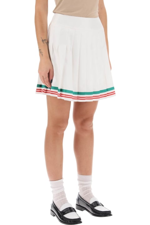 Casablanca Skirts for Women Casablanca Casa Way Pleated Mini Skirt