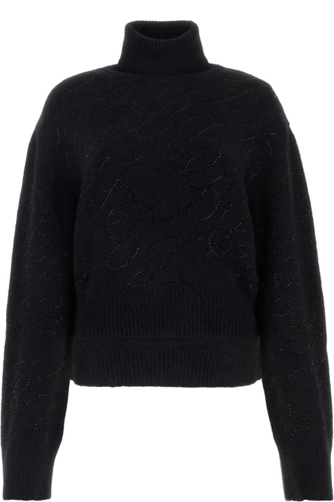 Blumarine Sweaters for Women Blumarine Black Alpaca Blend Sweater