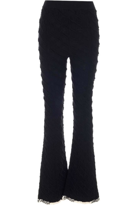 High-waisted Monogram Flared Trousers