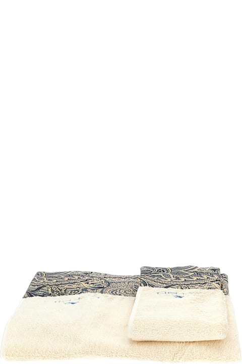  Etroالمنسوجات وأقمشة الكتان Etro Set Of 2 'bloom' Bath Towels