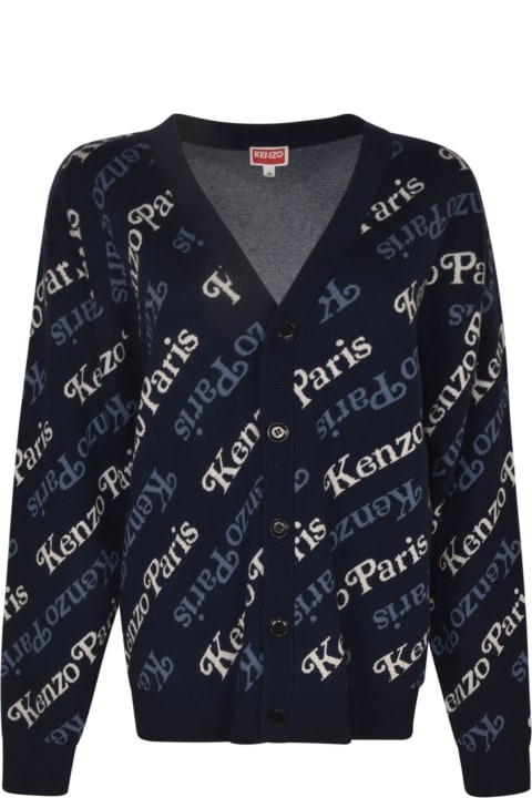 Sweaters for Women Kenzo All-over Logo Paris Cardigan