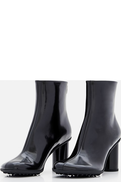 75mm Latex Atomic Ankle Boots