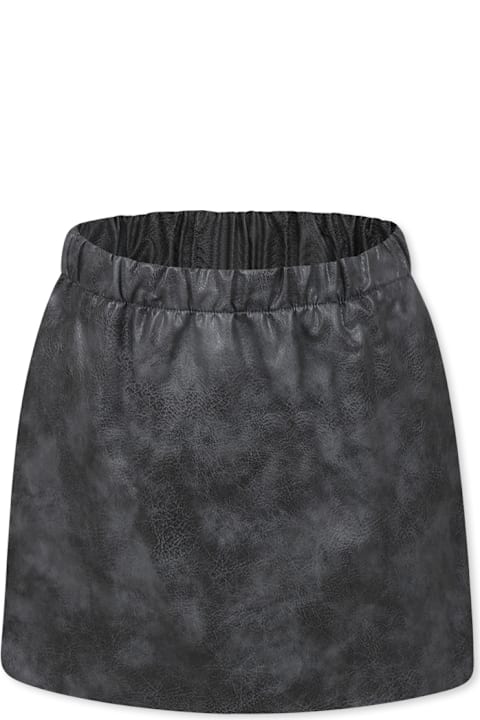 Douuod Bottoms for Girls Douuod Grey Skirt For Girl With Logo