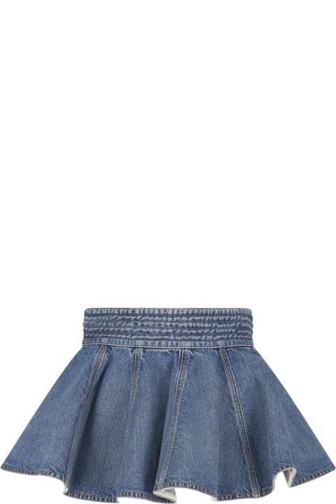 Alaia for Women Alaia Denim Mini Skirt