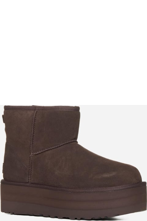 Boots for Women UGG Mini Classic Platform Suede Ankle Boots