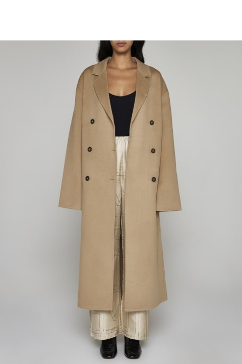 Totême Coats & Jackets for Women Totême Oversized Double-breasted Wool Coat