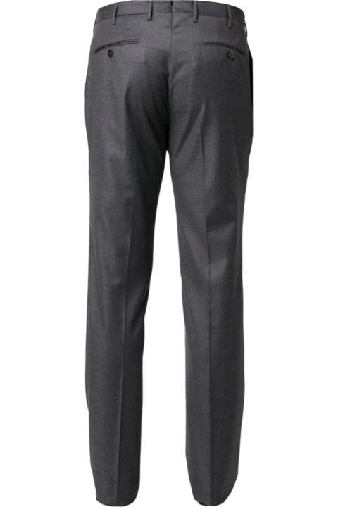 Incotex Clothing for Men Incotex Grey Virgin Wool Trousers