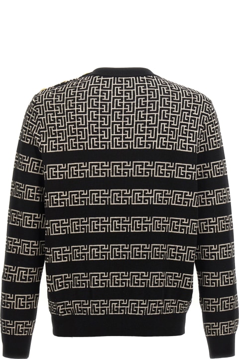 Balmain Sweaters for Men Balmain 'monogram' Sweater