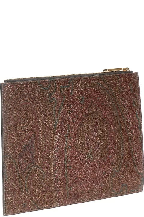 أدوات منزلية Etro Paisley Pochette With Pegaso Logo