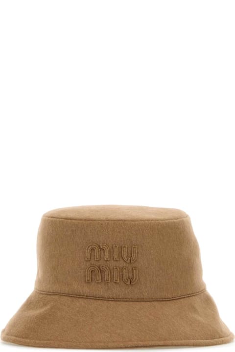 Hair Accessories for Women Miu Miu Biscuit Camel Hat