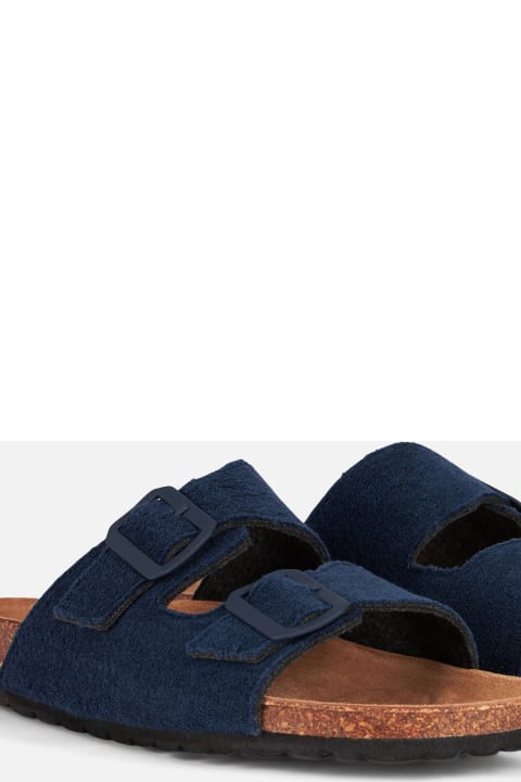 MC2 Saint Barth Other Shoes for Men MC2 Saint Barth Blue Terry Man Sandals