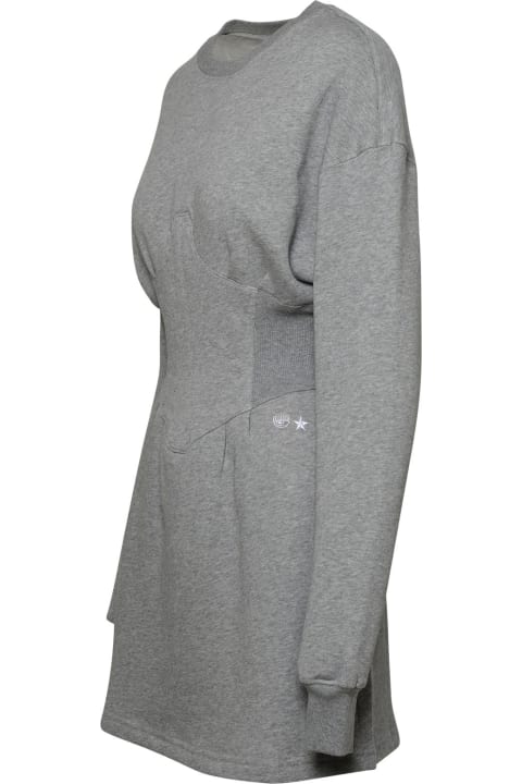 Jumpsuits for Women Chiara Ferragni Gray Cotton Dress