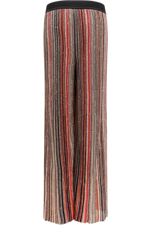Missoni for Women Missoni Sequins Striped Knit Trousers