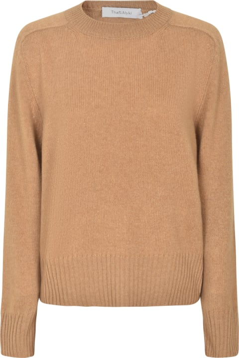 alyki Clothing for Women alyki Rib Trim Classic Sweater