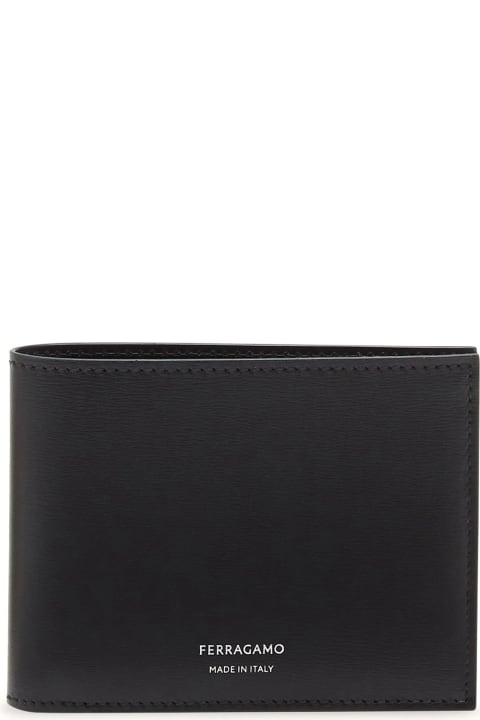 Ferragamo for Men Ferragamo Black Classic Bi-fold Leather Wallet