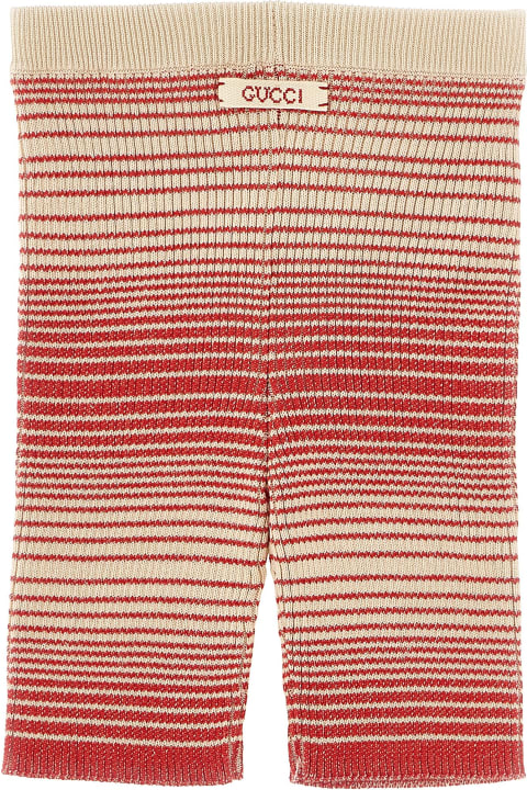 Bottoms for Baby Girls Gucci Striped Bermuda Shorts
