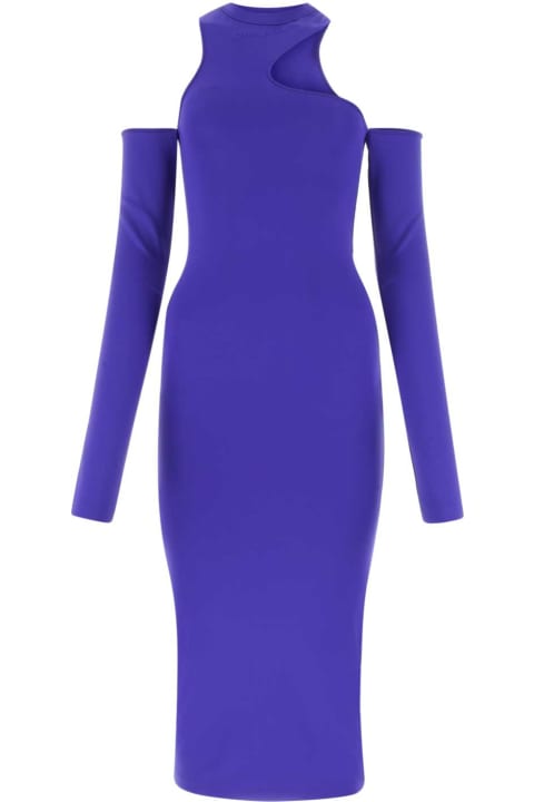 Fashion for Women Off-White Purple Stretch Nylon Dress